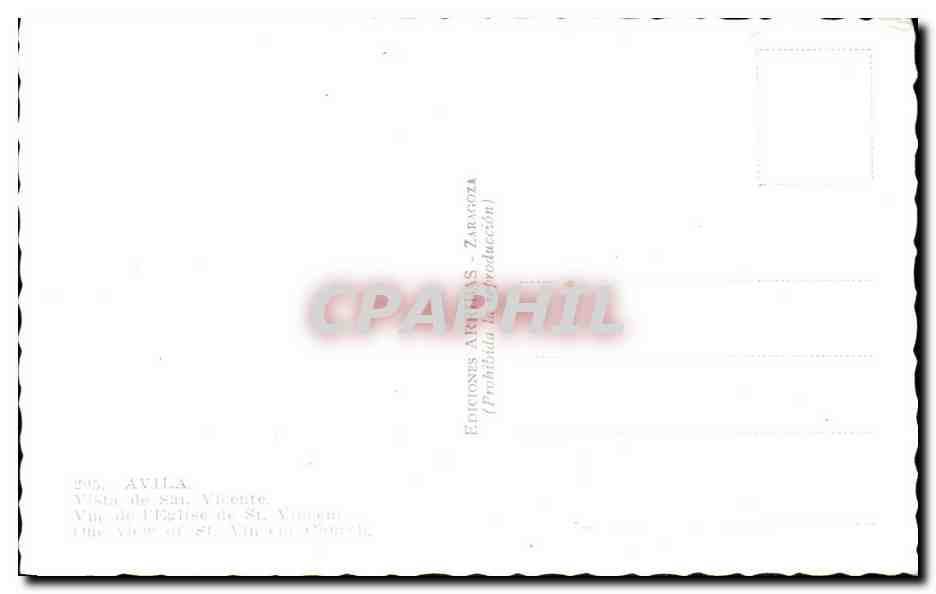 CPA Avila st Vincent — Back