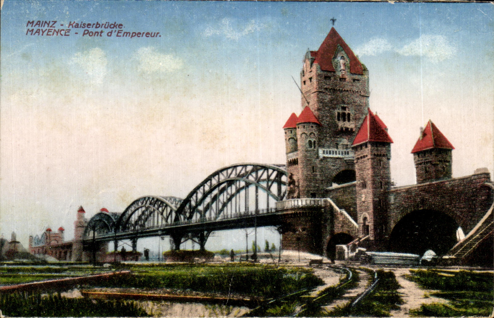 CPA Mainz Kaiserbrucke Mayence Pont d'Empereur