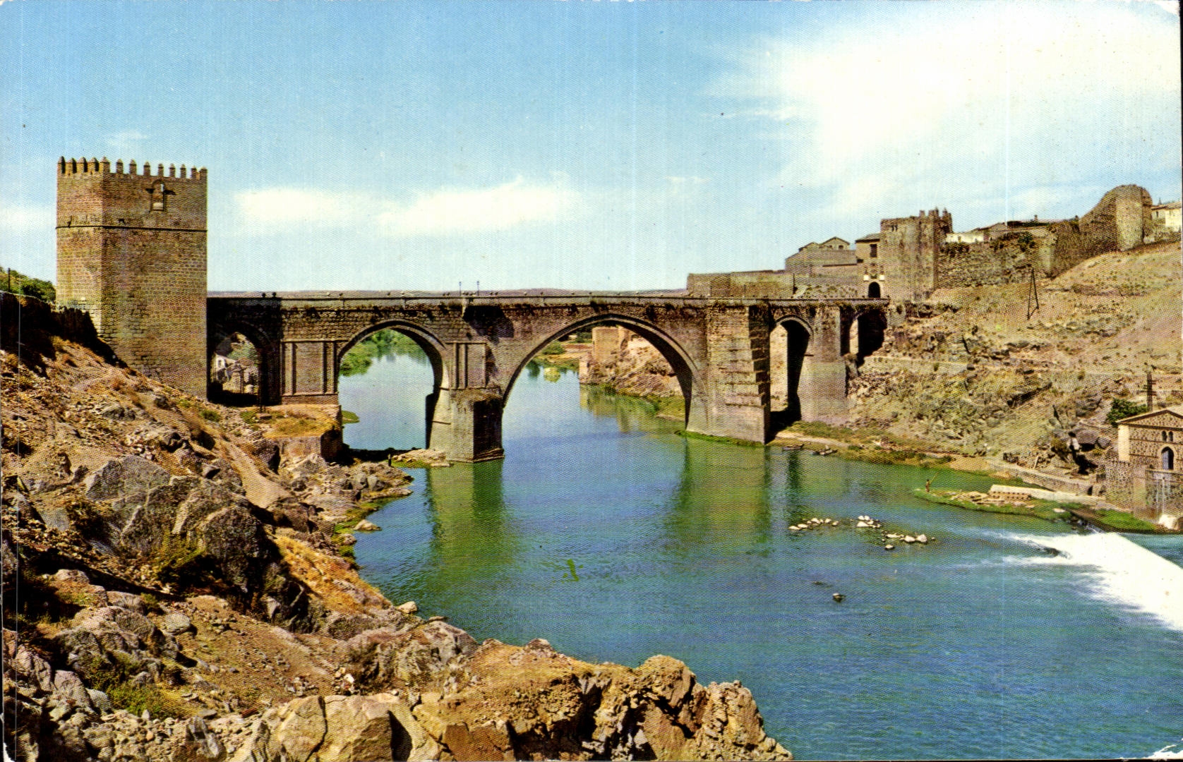 CPA Toledo Puente San Martin y rio Tajo