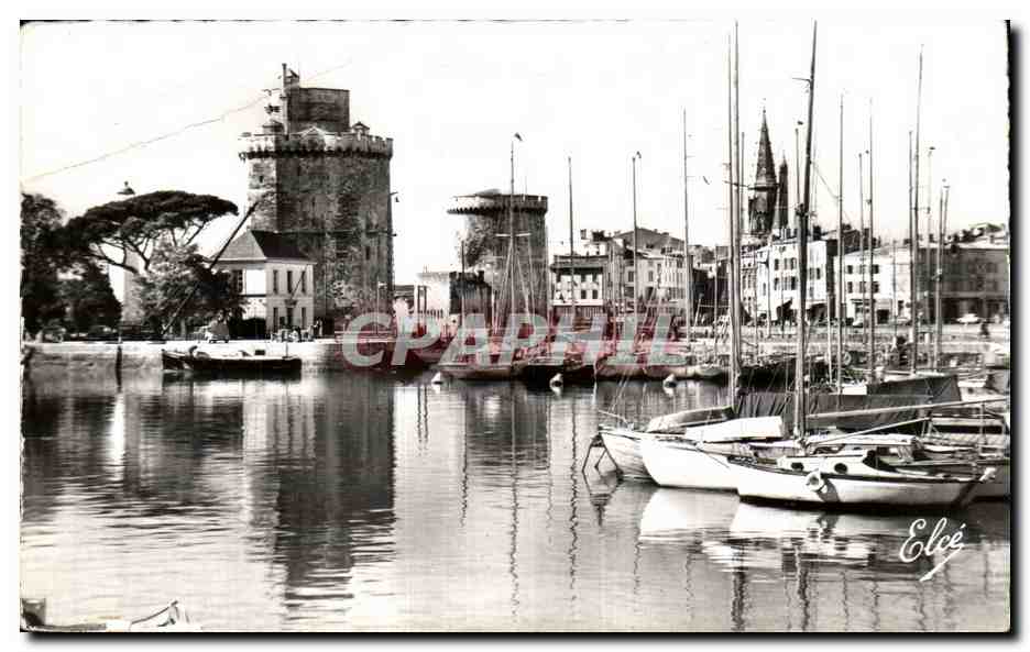 La Rochelle — Le Bassin des Yachts et les trois Tours — Éditeur Elcé