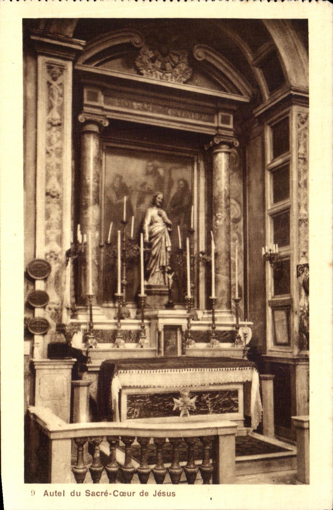 CPA Autel du Sacre Coeur de Jesus