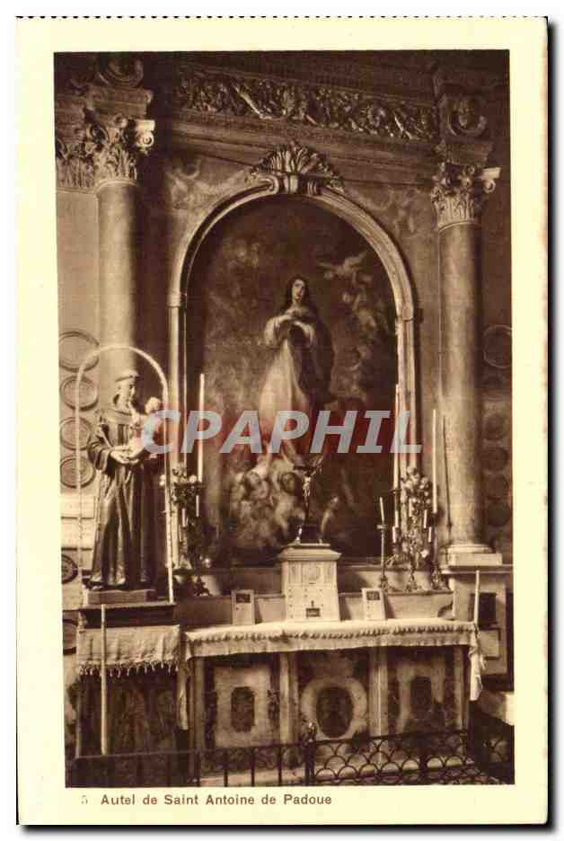 CPA Autel de Saint Antoine de Padoue