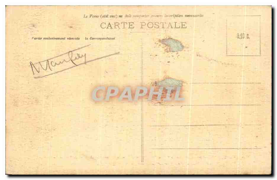 CPA Vestibule d'honneur Au Centre Les Trois Graces vasque remarquable au chiffre de Josephine Bustes de Bonaparte et Nap — Rückseite