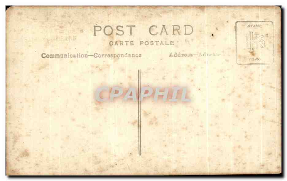 CARTE PHOTO Couple Pierrot Spectacle Femme — Rückseite