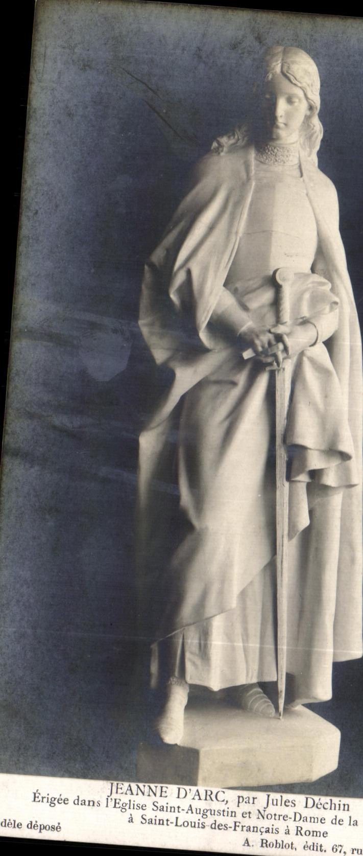 CPA Jeanne D'Arc Par Juls Dechin Saint Augustin et Notre Dame de la a Saint Lois des Francais a Rome