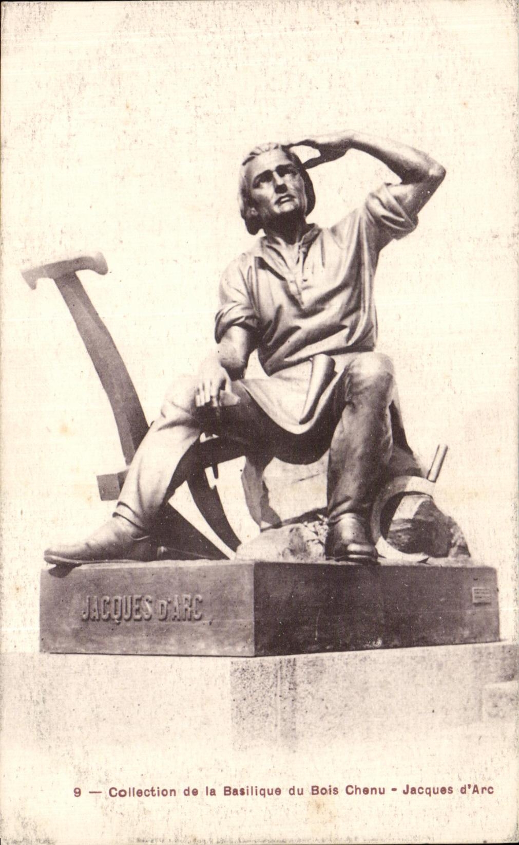 Statue de Jacques d'Arc — Collection de la Basilique du Bois Chenu — Jacques d'Arc