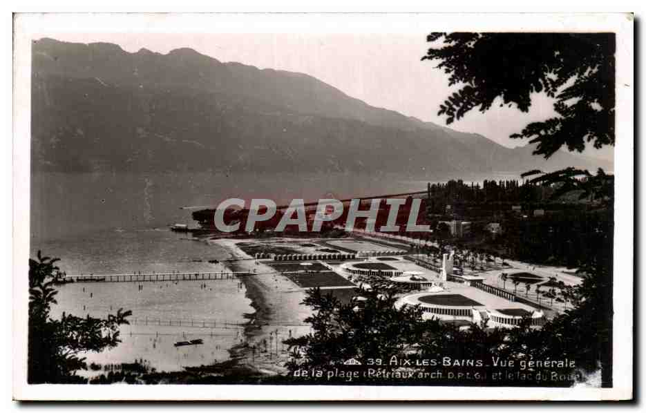 CPA Aix les Bains Vue generale de la plage 
