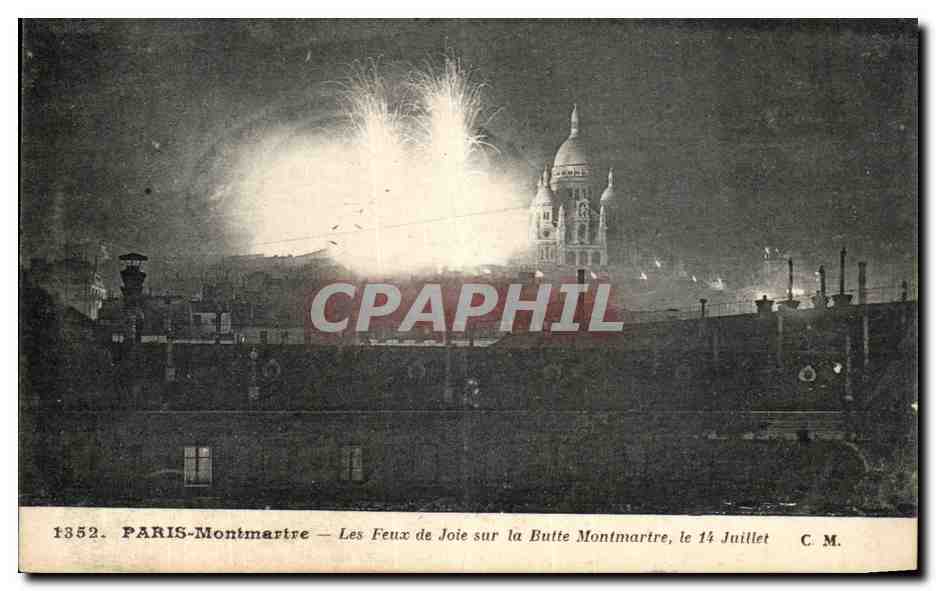 CPA Paris Montmartre Les Feux de Sur la Butte Montmartre 
