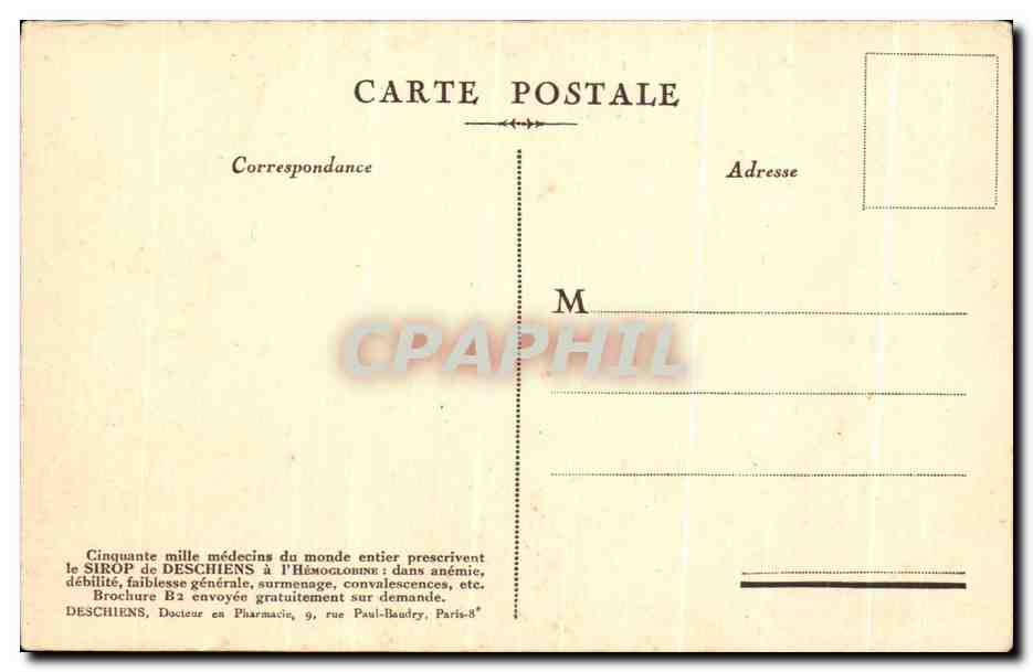CPA Opera Paris  — Rückseite