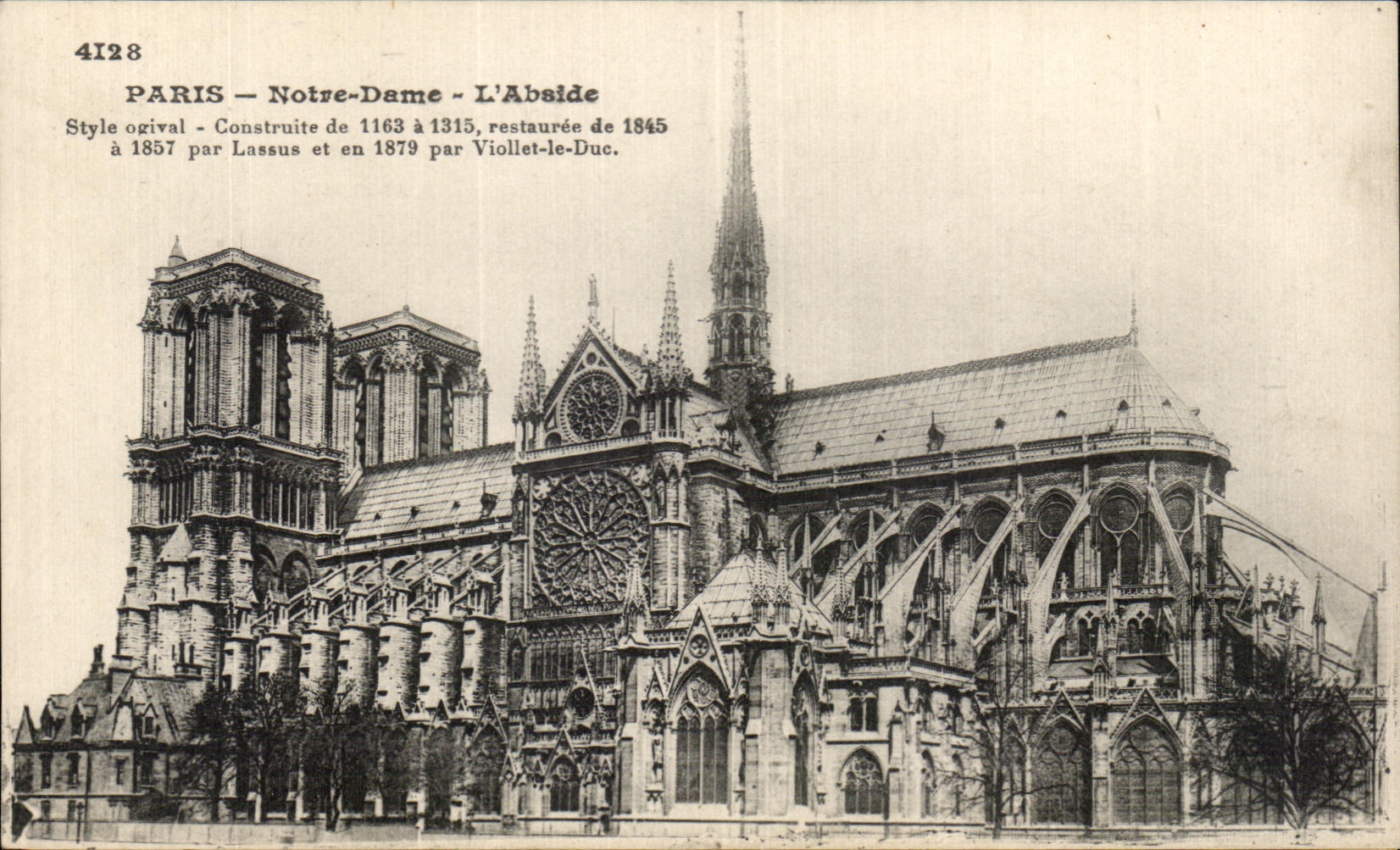 CPA Paris Norte dame l'abside