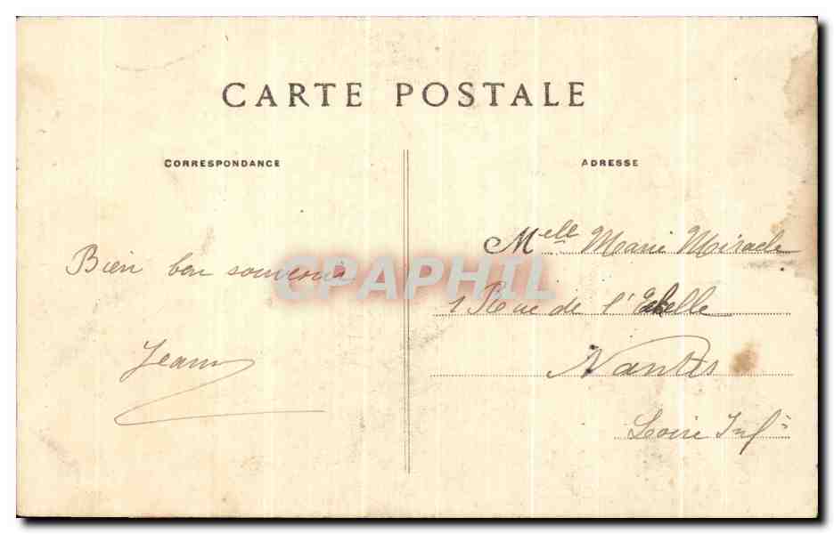 CPA Montmartre la maison au toit de chaume Sacre Coeur Paris  — Rückseite