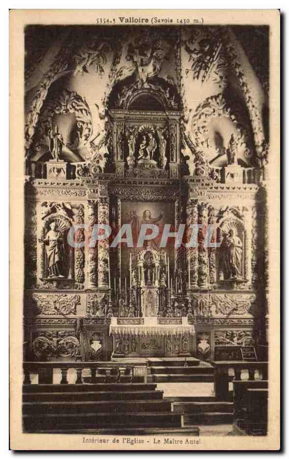 CPA Interieur de l'eglise le maitre autel Valloire