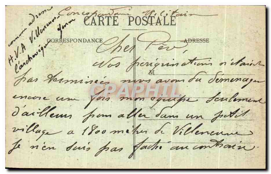 CPA Villeneuve L'Archeveque (Yonne) Detail du Portail Paroi de droite Moise David Solomon — Back