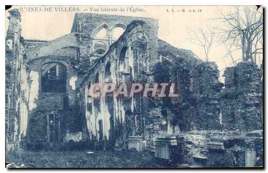 CPA Ruines De Villers Vue Iaterale de I'Eglise