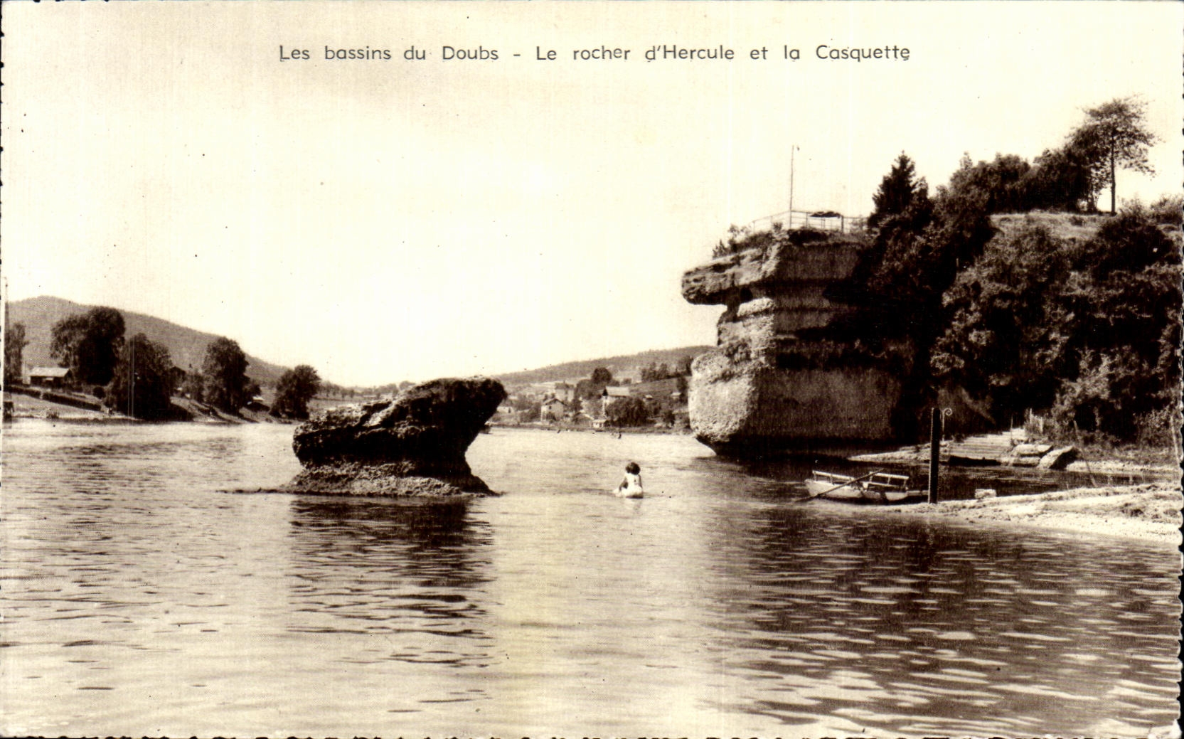 Les bassins du Doubs - Le rocher d'Hercule et la Casquette — Editions Photo Janin, Villers-le-Lac