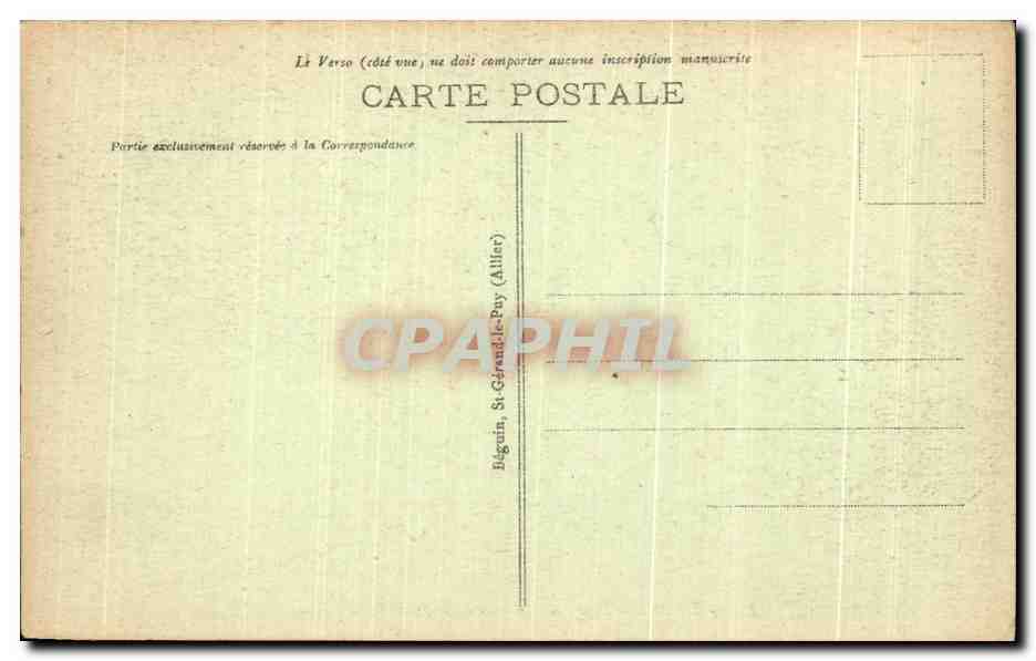 CPA Vichy interieur du casino la salle des fetes — Verso