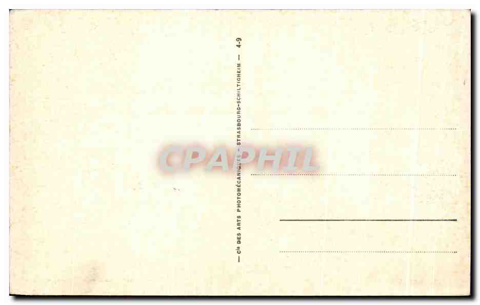 CPA Vichy le marche couvert  — Verso