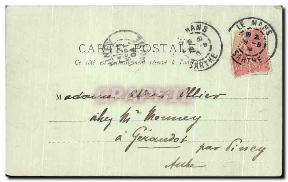 CPA Le mans caserne du 31eme d'artillerie militaria — Back
