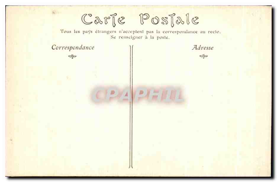 CPA Le Mans Escalier monumental et maison scarron — Rückseite