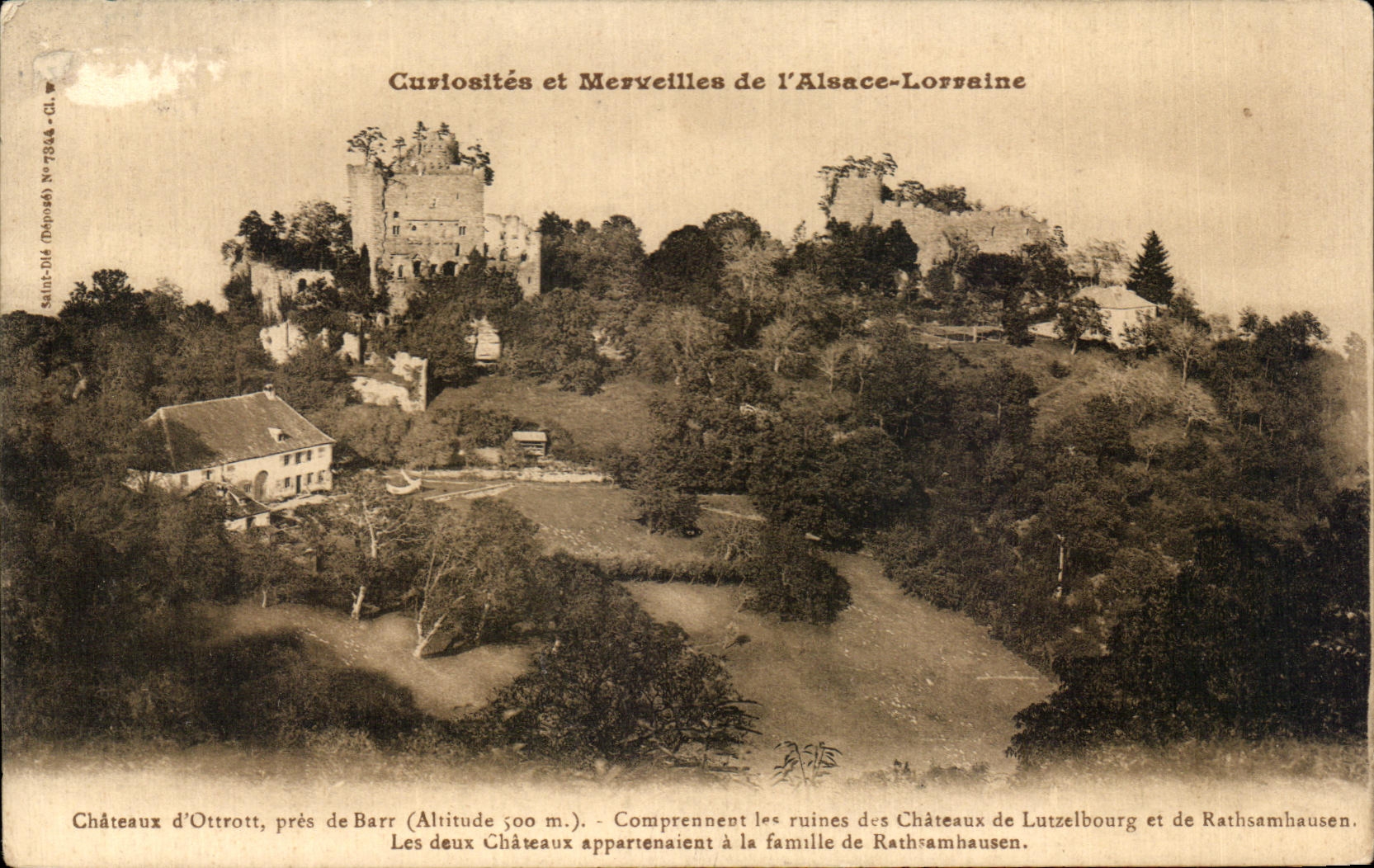 CPA Cuviosites et Merveilles de I Alsace Lorraine Chateaux d'Ottrott pres de Barr