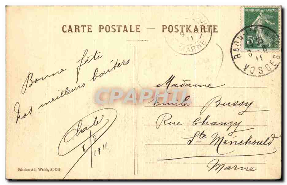CPA Cuviosites et Merveilles de I Alsace Lorraine Chateaux d'Ottrott pres de Barr — Rückseite
