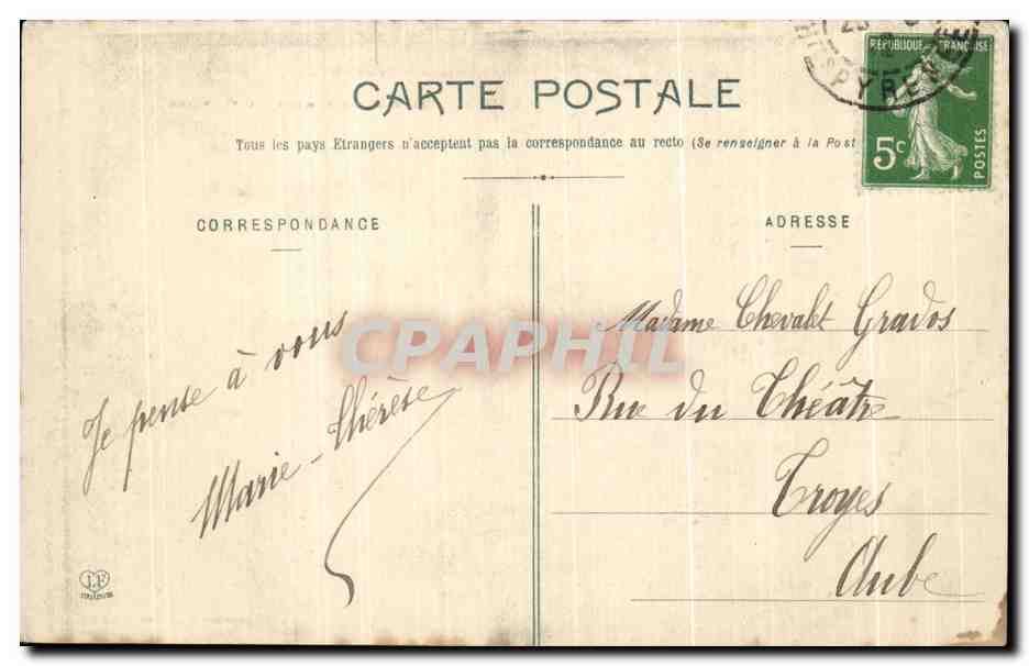 CPA Lourdes Pelerins au sommet du calvaire  — Verso
