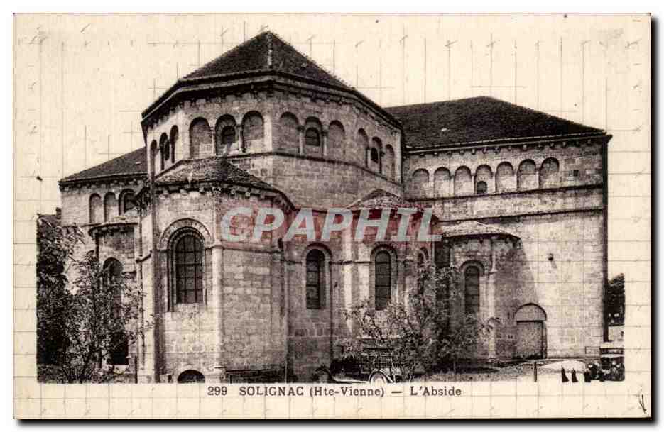 Solignac (Hte-Vienne) — L'Abside — CPA PHIL n°299
