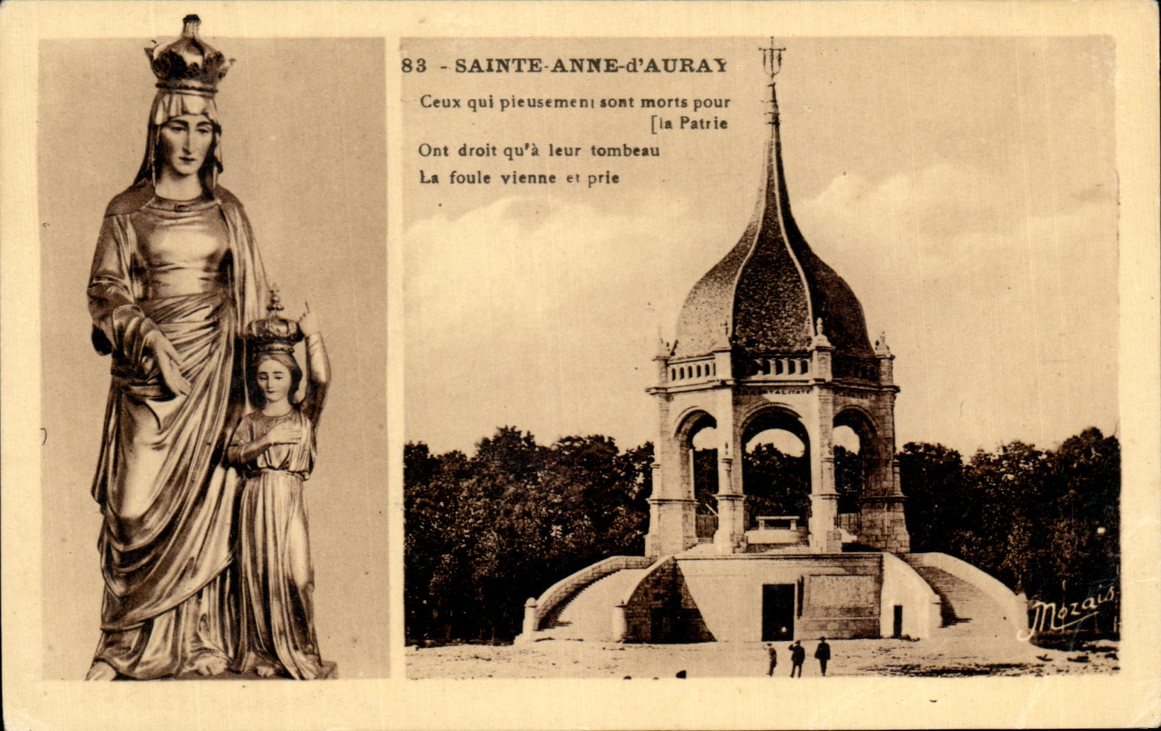 Sainte-Anne-d'Auray — Monument aux morts — J. Nozais, éditeur