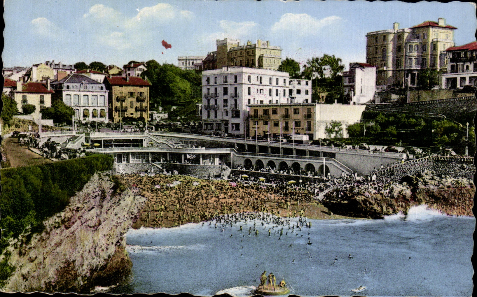 CPA Biarritz La Plage et Port Vieux