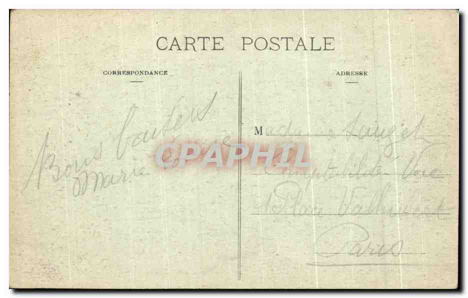 CPA Biarritz Le port des pecheurs sainte eugenie — Verso