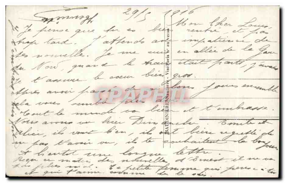 CPA Fantaisie Femme Amitie tendre  — Back