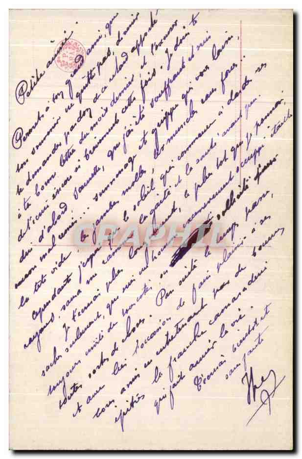 CPA Fantaisie Enfant Femme — Verso