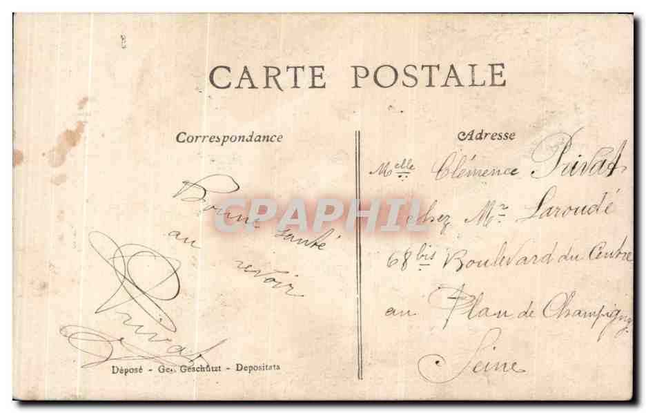 CPA 142eme Regiment D'infanterie Militaria  — Rückseite