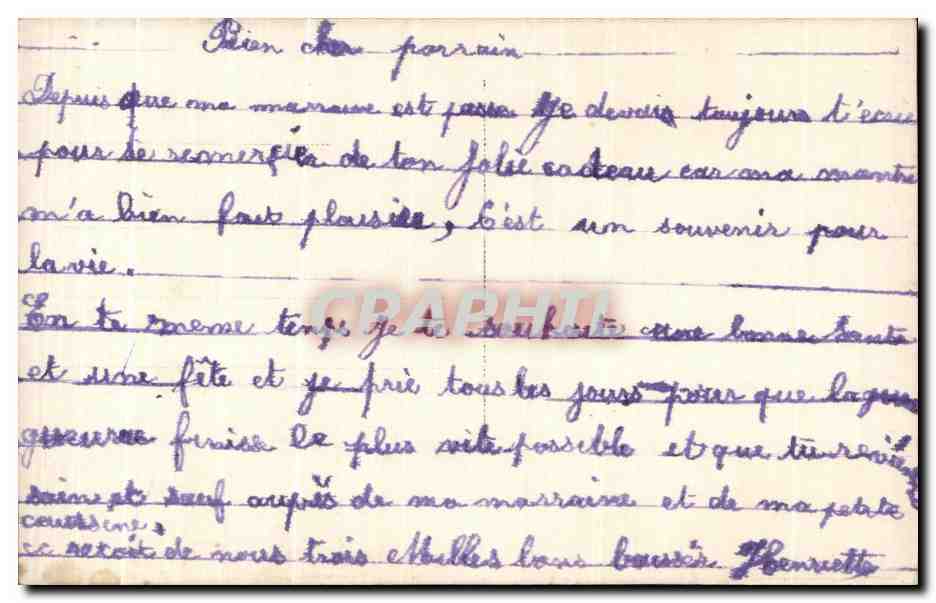 CPA Fantaisie Fleurs Bonne Fete — Rückseite