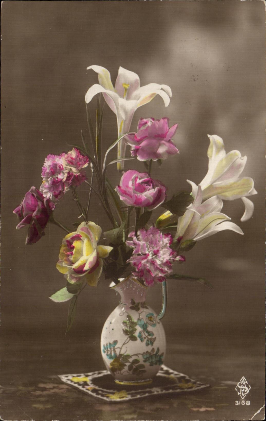 CPA Fantaisie Fleurs