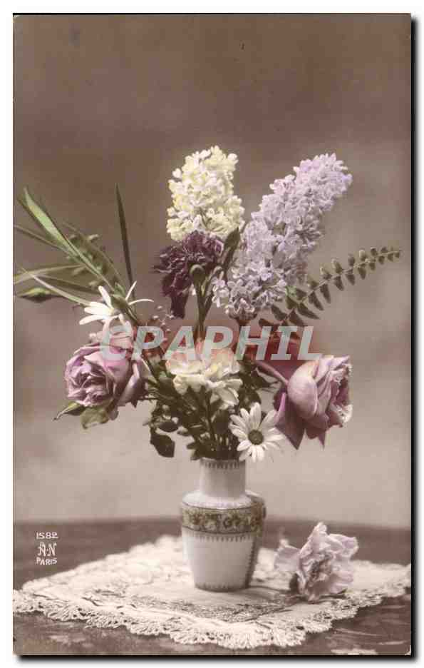 CPA Fantaisie Fleurs