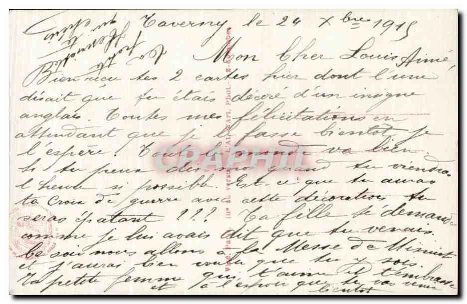 CPA Fantaisie Fleurs Oiseaux  — Rückseite