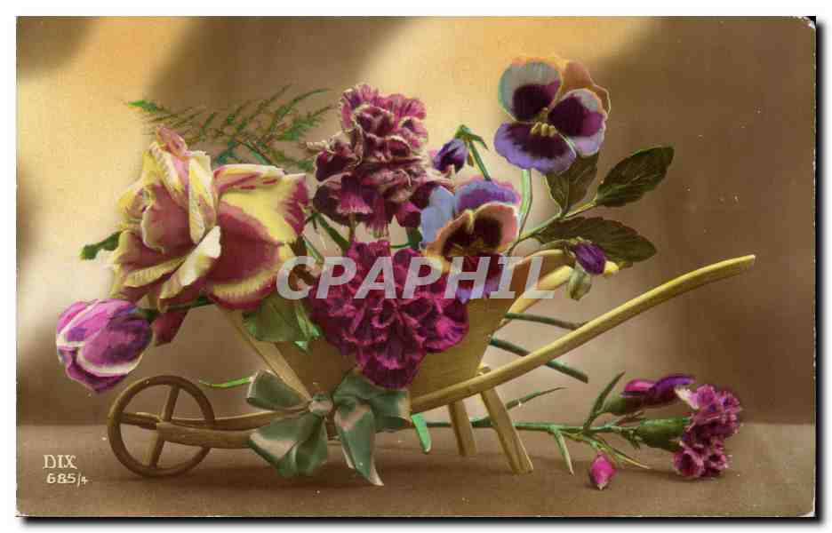 CPA Fantaisie Fleurs