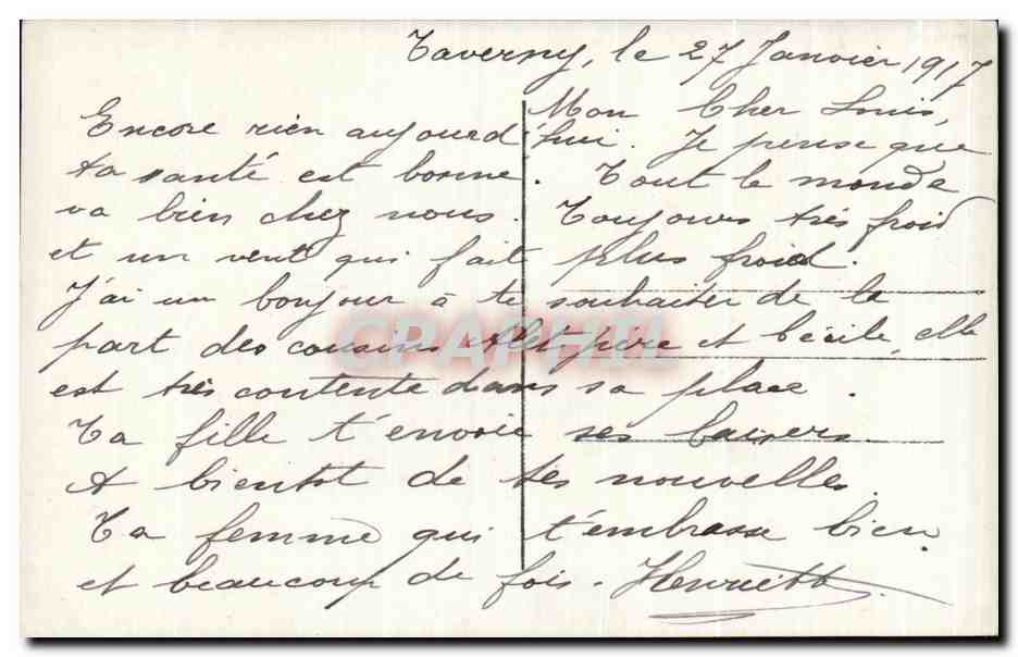CPA Fantaisie Fleurs — Rückseite