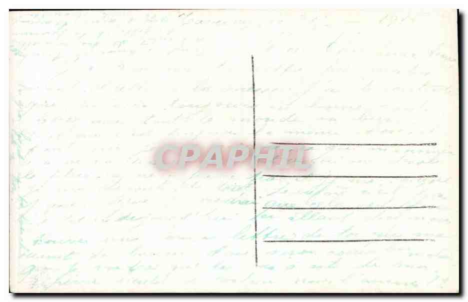 CPA Fantaisie Fleurs Santon — Back
