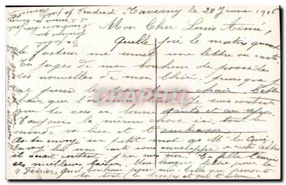 CPA Fantaisie Fleurs Santon — Rückseite
