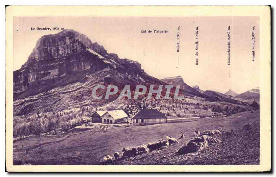 CPA Route des Alpes de chambery a la chartreuse col de granier les charles hotel restaurant
