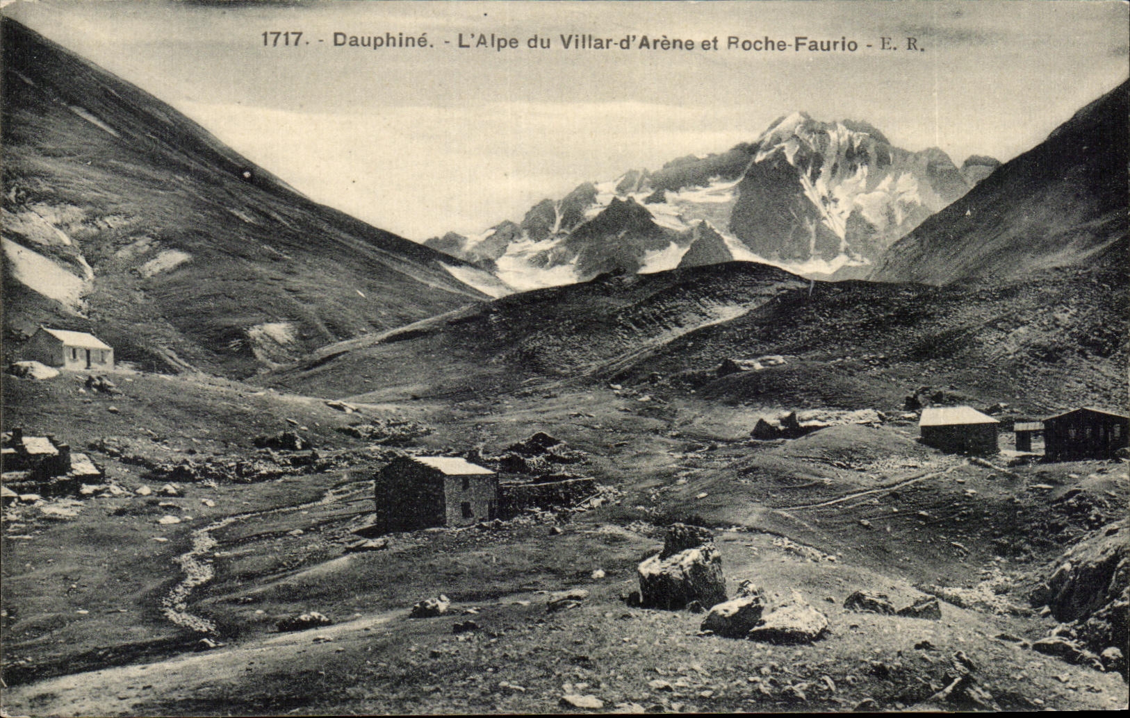 CPA Dauphine l'alpe du villar d'arene et roche faurio 