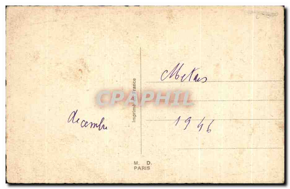 CPA Avec tes oreilles tu devrais etre dans la DCA Miltiaria  — Rückseite