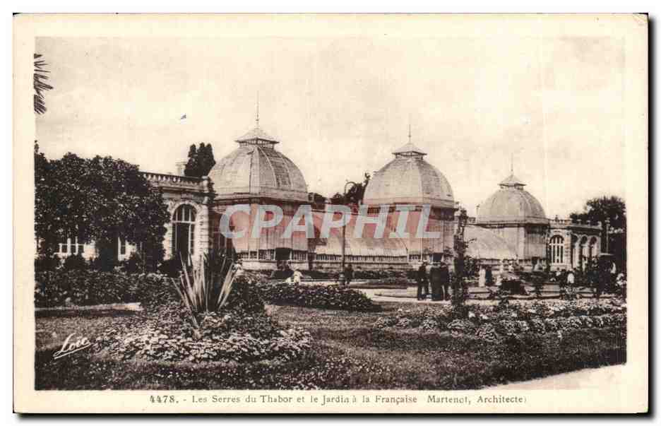 CPA Les serres du thabor et le jardin a la francaise Rennes 