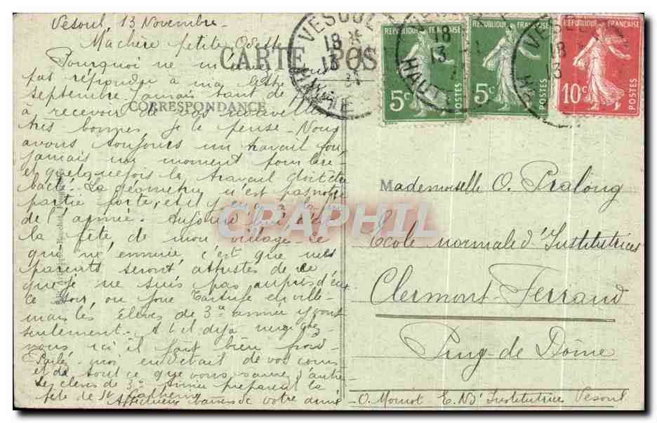 CPA La Haute saone Luxeuil les Bains ancienne pierre druidique a l'interieur Druide — Verso
