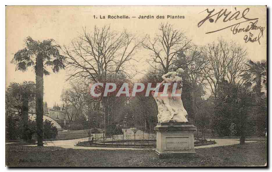 La Rochelle — Jardin des Plantes — statue de Hérodiade — éditeur Balic-Barby
