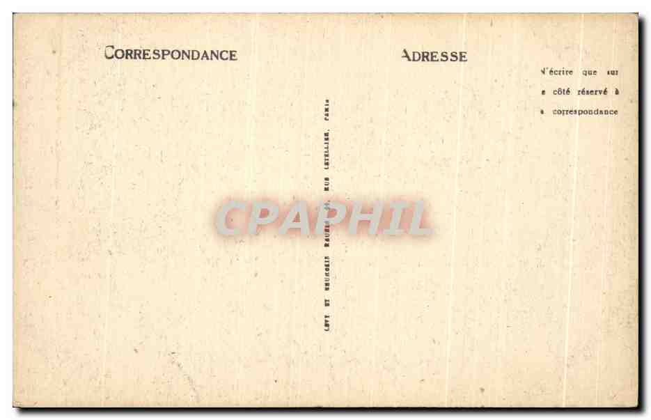 CPA Le mont dore le rocher du capucin — Verso