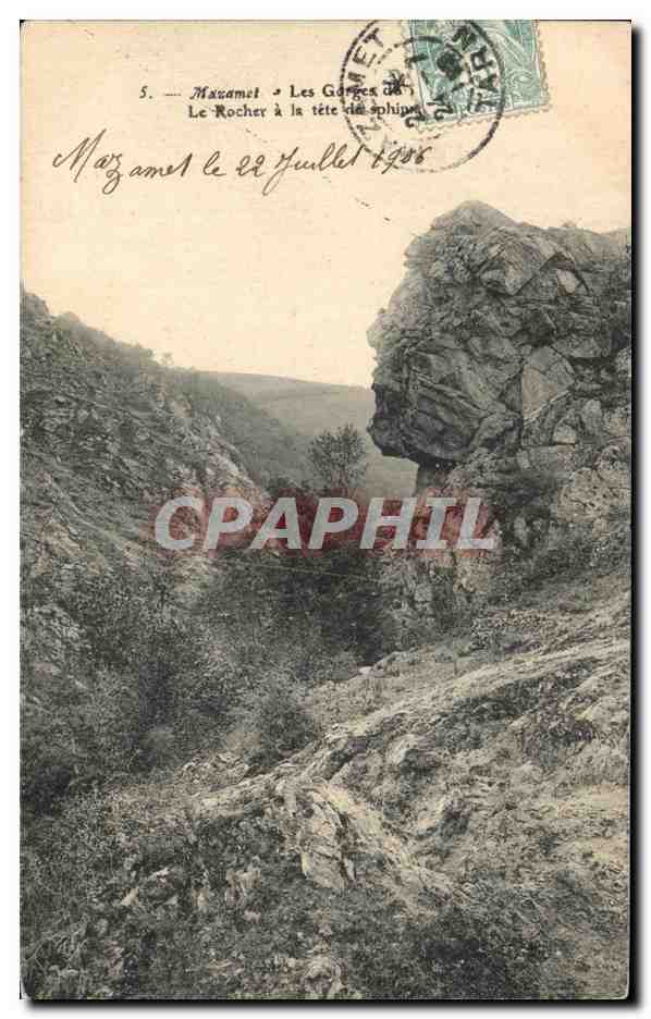 Mazamet - Les Gorges de la Tête de Sphip — Le Rocher à la tête des sphip — éditeur non identifié, n°5
