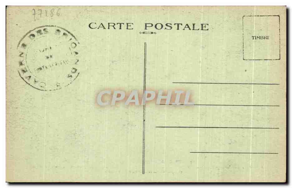 Foresta di Fontainebleau — Grotta dei Briganti — Editore non identificato, n° 94 — Verso
